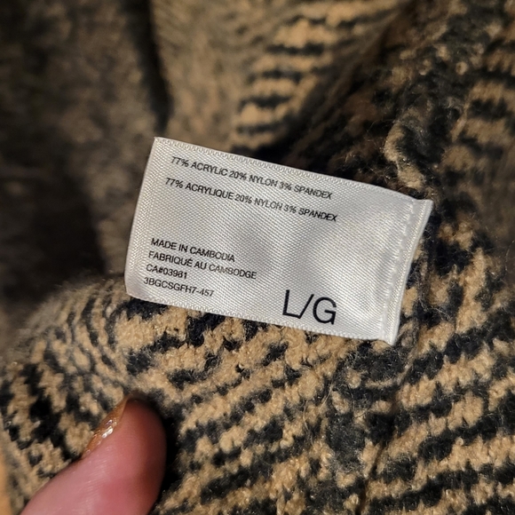 Alfred Sung-Animal Print Cardigan-Large - Picture 4 of 5